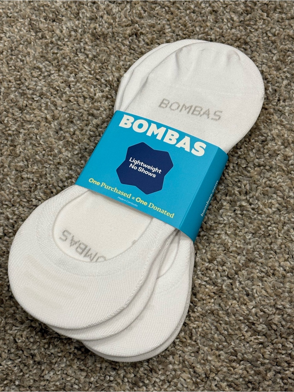 4 Pairs New Bombas Women's Lightweight Ankle Sock-L-Soft White